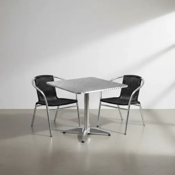 Flash Furniture TLH-ALUM-32SQ-020BKCHR2-GG