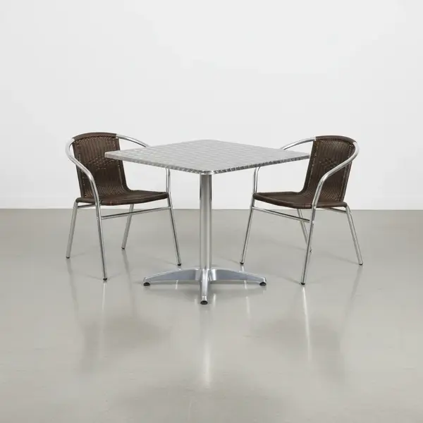 Flash Furniture TLH-ALUM-32SQ-020CHR2-GG