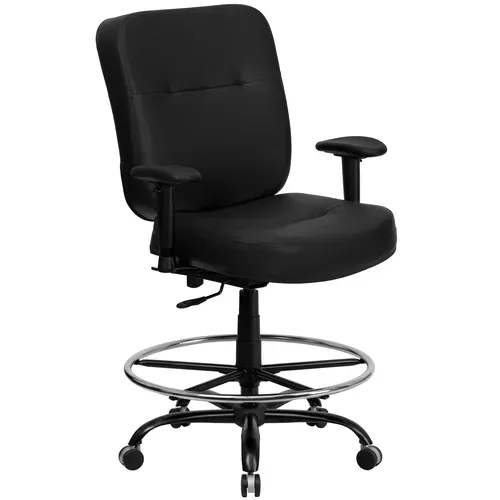 Flash Furniture WL-735SYG-BK-LEA-AD-GG