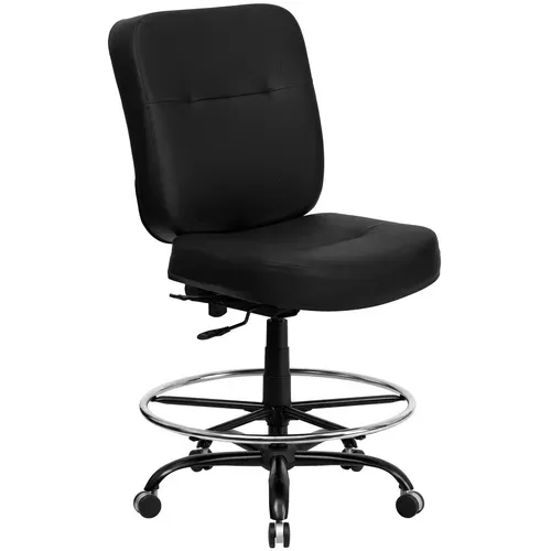 Flash Furniture WL-735SYG-BK-LEA-D-GG