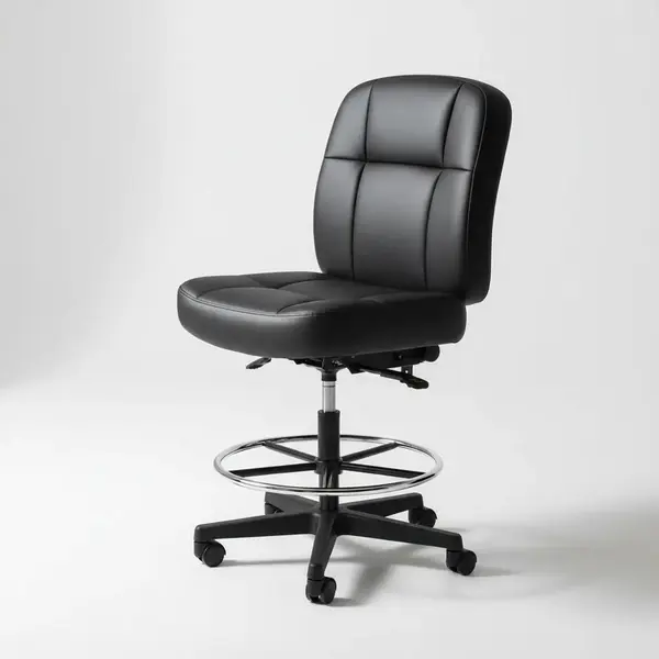 Flash Furniture WL-735SYG-BK-LEA-D-GG