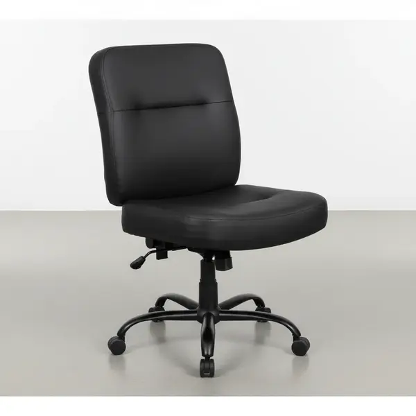 Flash Furniture WL-735SYG-BK-LEA-GG