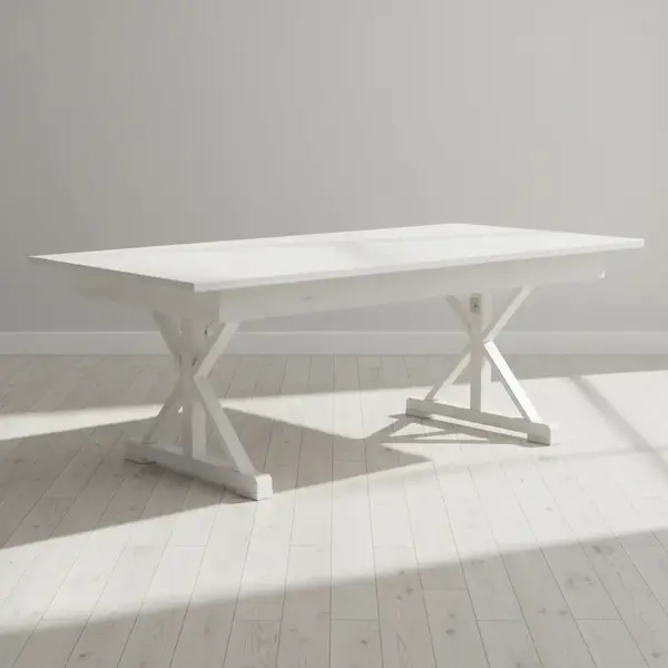 Flash Furniture XA-F-84X40-XLEGS-WH-GG