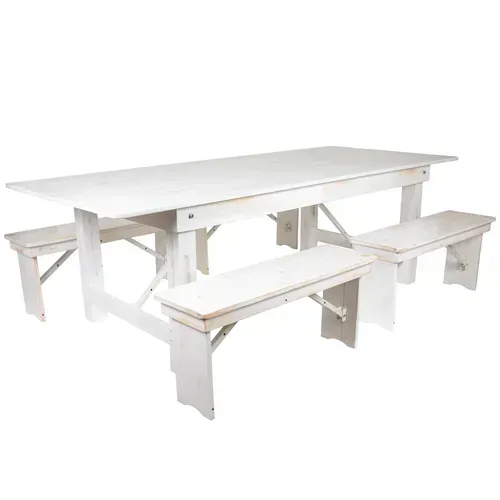 Flash Furniture XA-FARM-2-WH-GG