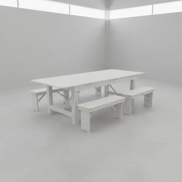 Flash Furniture XA-FARM-2-WH-GG