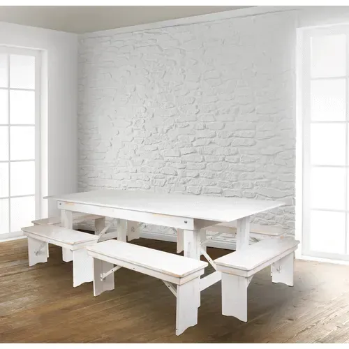 Flash Furniture XA-FARM-3-WH-GG