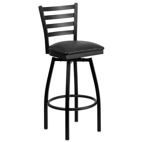 Flash Furniture XU-6F8B-LADSWVL-BLKV-GG