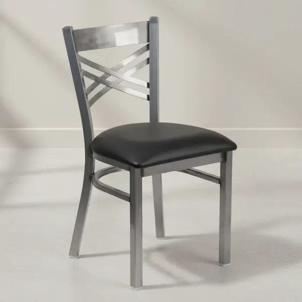 Flash Furniture XU-6FOB-CLR-BLKV-GG