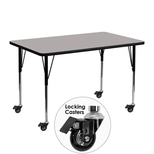 Flash Furniture XU-A2448-REC-GY-H-A-CAS-GG