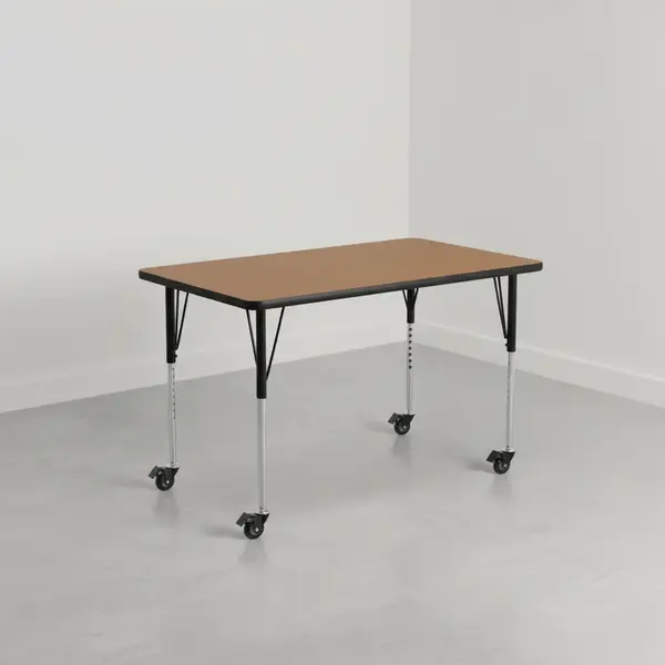 Flash Furniture XU-A2448-REC-OAK-H-A-CAS-GG