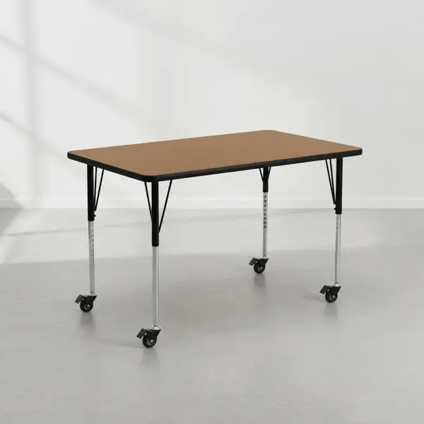 Flash Furniture XU-A2448-REC-OAK-T-A-CAS-GG