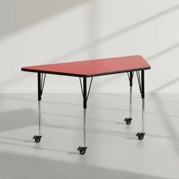 Flash Furniture XU-A2448-TRAP-RED-H-A-CAS-GG