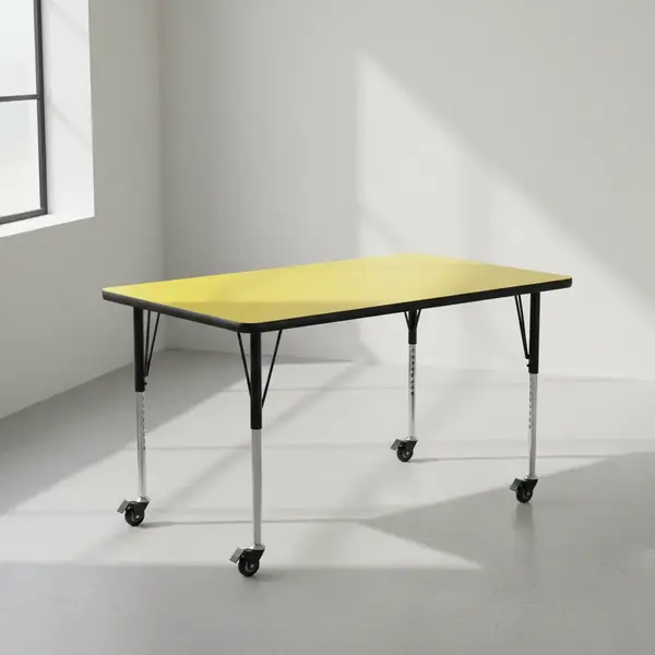 Flash Furniture XU-A2460-REC-YEL-H-A-CAS-GG