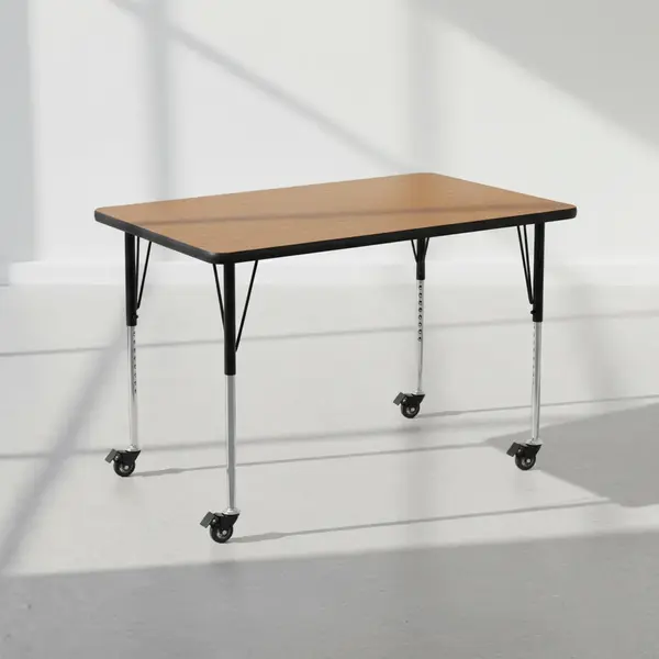 Flash Furniture XU-A3048-REC-OAK-T-A-CAS-GG