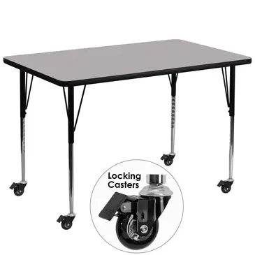 Flash Furniture XU-A3672-REC-GY-H-A-CAS-GG