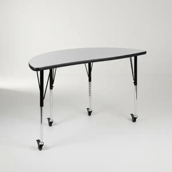 Flash Furniture XU-A48-HCIRC-GY-T-A-CAS-GG