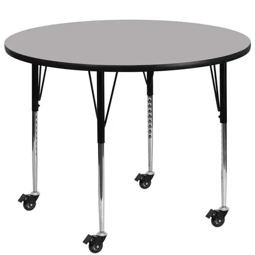 Flash Furniture XU-A48-RND-GY-T-A-CAS-GG