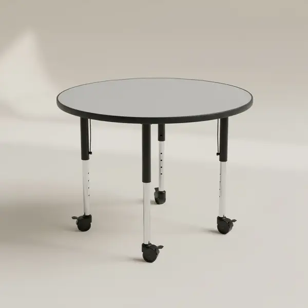 Flash Furniture XU-A48-RND-GY-T-A-CAS-GG