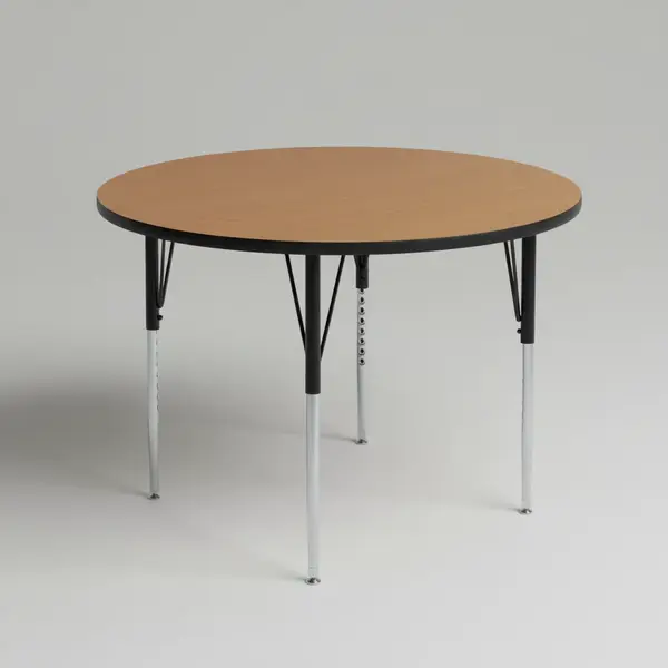 Flash Furniture XU-A48-RND-OAK-T-A-GG