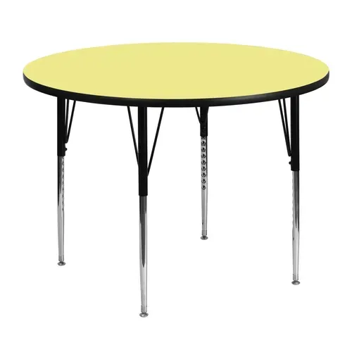 Flash Furniture XU-A48-RND-YEL-T-A-GG