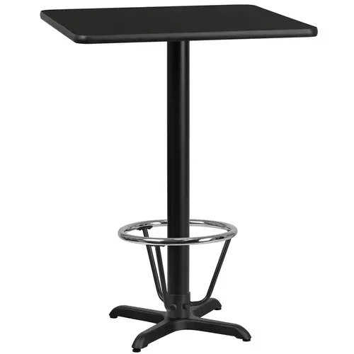 Flash Furniture XU-BLKTB-2424-T2222B-3CFR-GG