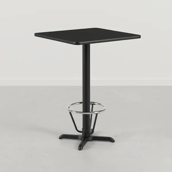 Flash Furniture XU-BLKTB-2424-T2222B-3CFR-GG