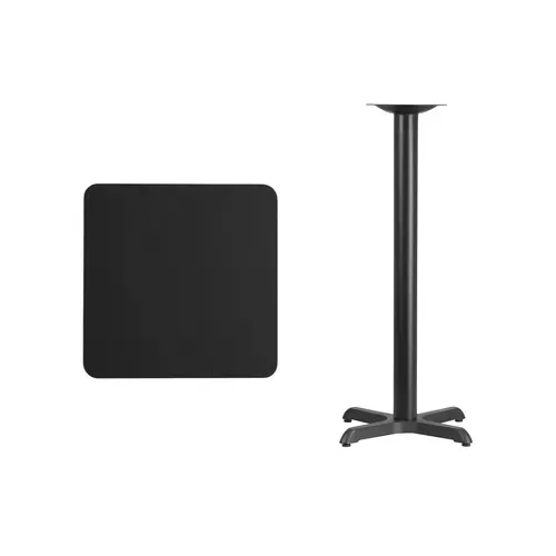 Flash Furniture XU-BLKTB-2424-T2222B-GG