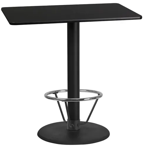 Flash Furniture XU-BLKTB-2442-TR24B-4CFR-GG
