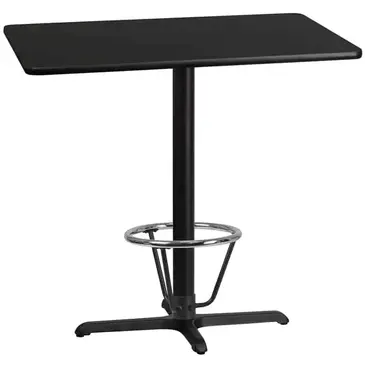 Flash Furniture XU-BLKTB-3042-T2230B-3CFR-GG
