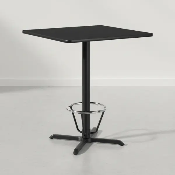 Flash Furniture XU-BLKTB-3636-T3030B-3CFR-GG