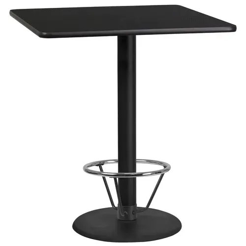 Flash Furniture XU-BLKTB-3636-TR24B-4CFR-GG