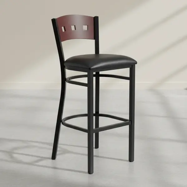 Flash Furniture XU-DG-60515-MAH-BAR-BLKV-GG