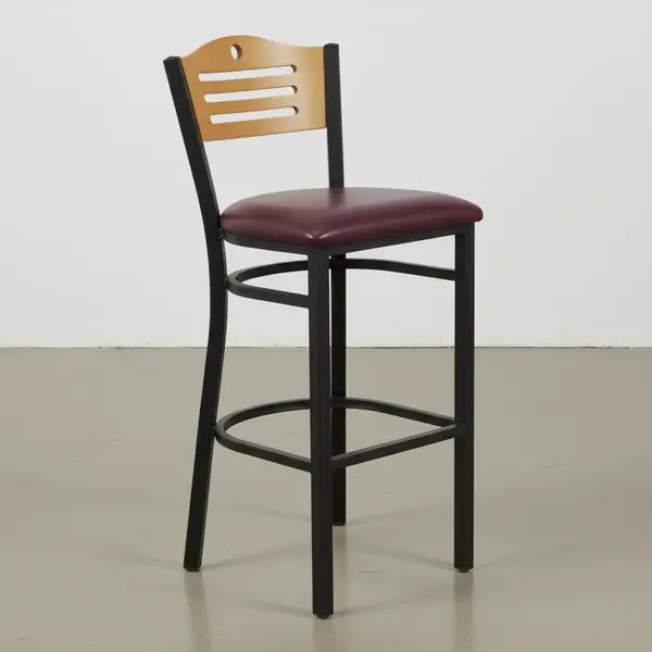 Flash Furniture XU-DG-6H3B-SLAT-BAR-BURV-GG