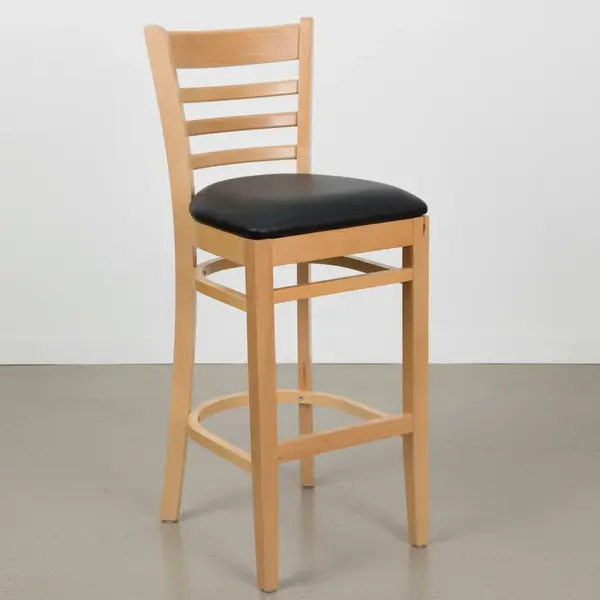 Flash Furniture XU-DGW0005BARLAD-NAT-BLKV-GG