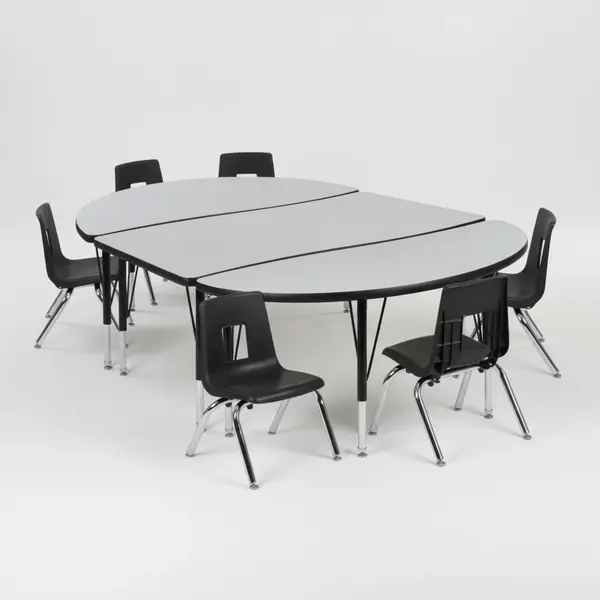 Flash Furniture XU-GRP-14CH-A3048CON-48-GY-T-P-GG