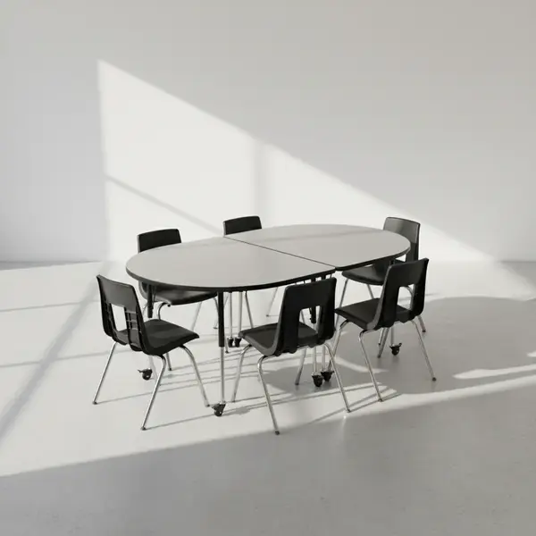 Flash Furniture XU-GRP-16CH-A3060CON-60-GY-T-A-CAS-GG