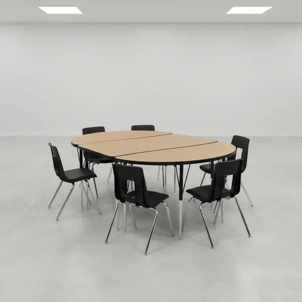 Flash Furniture XU-GRP-18CH-A3048CON-48-OAK-T-A-GG