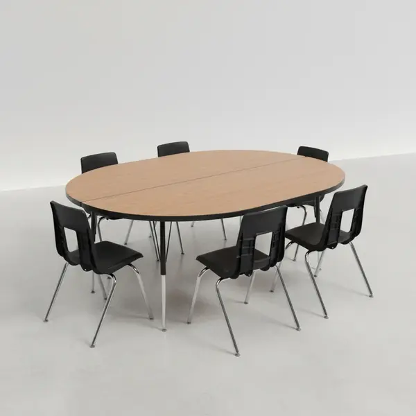 Flash Furniture XU-GRP-18CH-A3060CON-60-OAK-T-A-GG