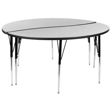 Flash Furniture XU-GRP-A60-HCIRC-GY-T-A-GG