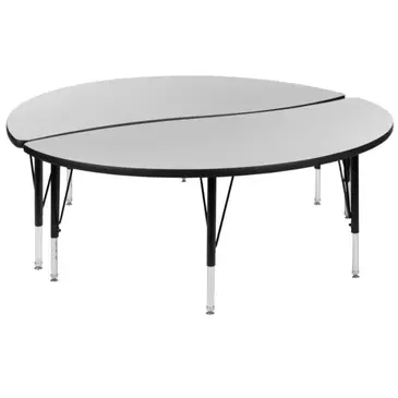 Flash Furniture XU-GRP-A60-HCIRC-GY-T-P-GG