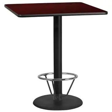 Flash Furniture XU-MAHTB-3636-TR24B-4CFR-GG