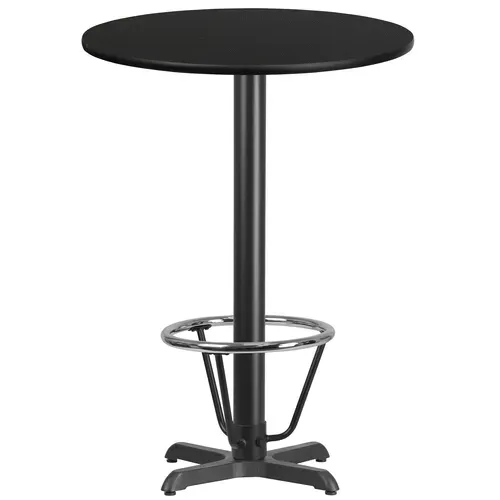 Flash Furniture XU-RD-30-BLKTB-T2222B-3CFR-GG