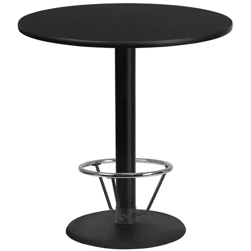 Flash Furniture XU-RD-42-BLKTB-TR24B-4CFR-GG