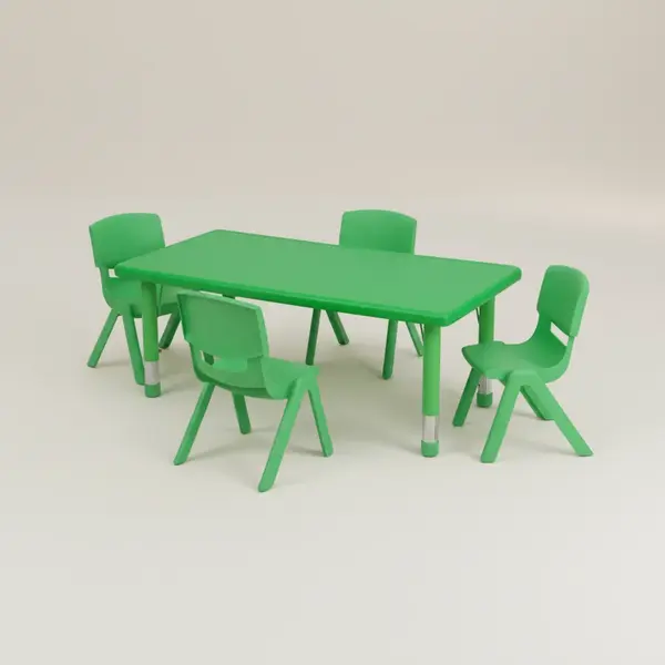 Flash Furniture YU-YCX-0013-2-RECT-TBL-GREEN-R-GG