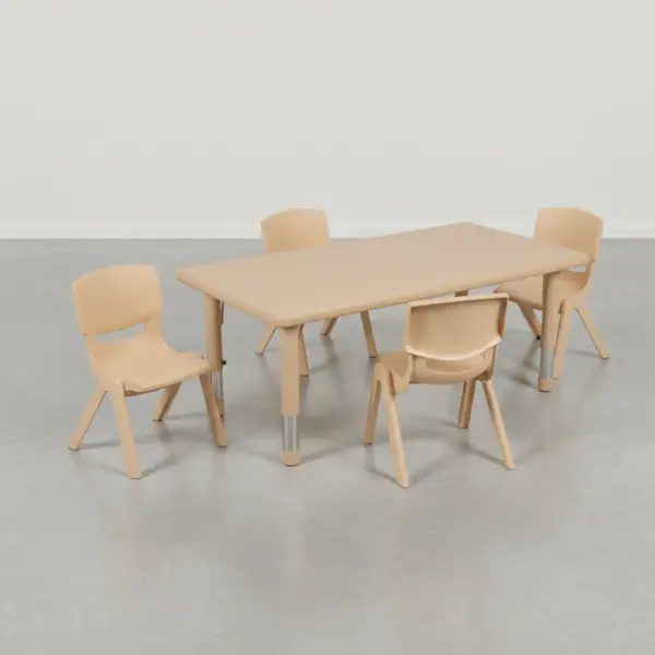 Flash Furniture YU-YCX-0013-2-RECT-TBL-NAT-R-GG