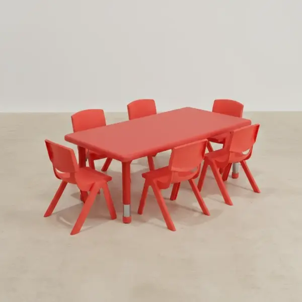 Flash Furniture YU-YCX-0013-2-RECT-TBL-RED-E-GG