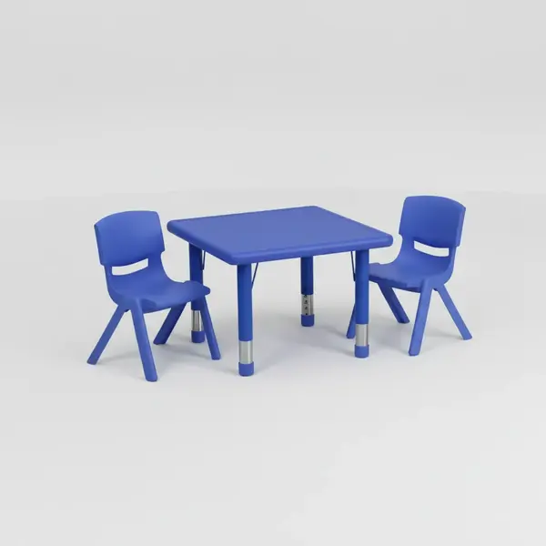 Flash Furniture YU-YCX-0023-2-SQR-TBL-BLUE-R-GG