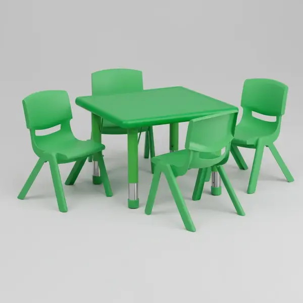 Flash Furniture YU-YCX-0023-2-SQR-TBL-GREEN-E-GG