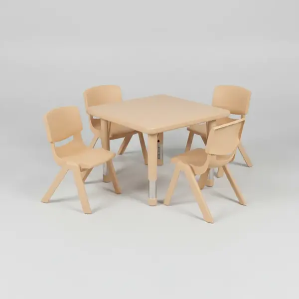 Flash Furniture YU-YCX-0023-2-SQR-TBL-NAT-E-GG