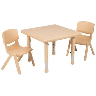 Flash Furniture YU-YCX-0023-2-SQR-TBL-NAT-R-GG